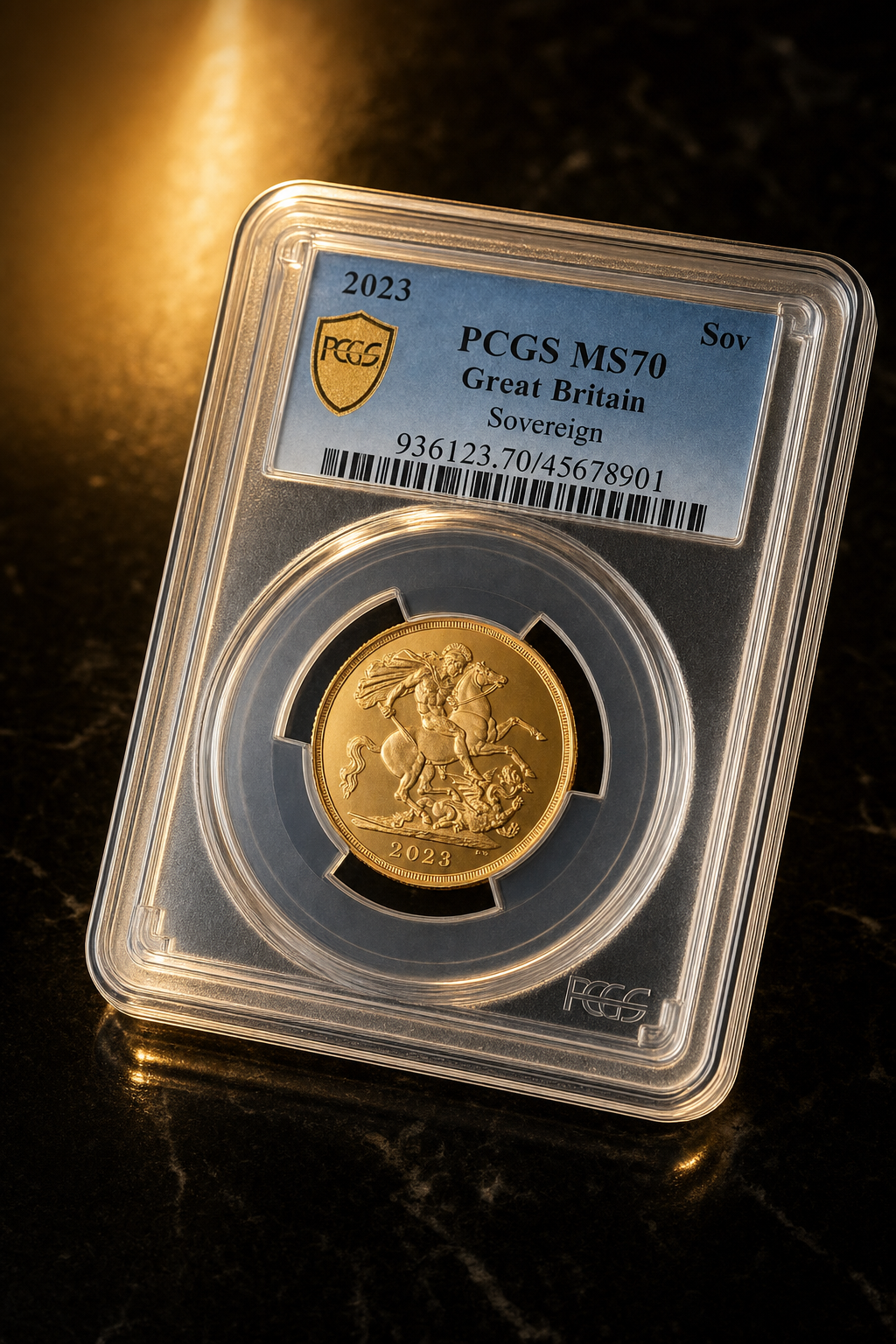 PCGS MS70 Gold Sovereign
